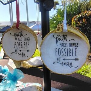 Inspirational Seashell Ornament